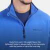MARMOT Men’s Rocklin Full-Zip Jacket – Classic, Warm, Lightweight 100-Weight Fleece Layer(Trail Blue/Twilight Blue)