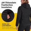 MARMOT Women’s Echo Featherless Hoody – Lightweight, Down-Alternative Hooded Insulated Jacket, Black, X-Small