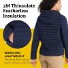 MARMOT Women’s Echo Featherless Hoody – Lightweight Down-Alternative Puffer Jacket with Hood(Arctic Navy)