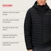 MARMOT Women’s Echo Featherless Hoody – Lightweight Down-Alternative Puffer Jacket with Hood(Black – Latest Collection)