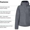 MARMOT Women’s Echo Featherless Hoody – Lightweight Down-Alternative Puffer Jacket with Hood(Steel Onyx)