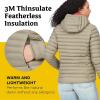 MARMOT Women’s Echo Featherless Hoody – Lightweight Down-Alternative Puffer Jacket with Hood(Vetiver)