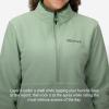 MARMOT Women’s Rocklin 1/2 Zip Jacket – Classic, Warm, Lightweight 100-Weight Fleece Layer(Agate Green)