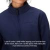 MARMOT Women’s Rocklin 1/2 Zip Jacket – Classic, Warm, Lightweight 100-Weight Fleece Layer(Arctic Navy)