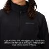 MARMOT Women’s Rocklin 1/2 Zip Jacket – Classic, Warm, Lightweight 100-Weight Fleece Layer(Black)