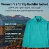 MARMOT Women’s Rocklin 1/2 Zip Jacket – Classic, Warm, Lightweight 100-Weight Fleece Layer(Deep Jungle)