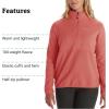 MARMOT Women’s Rocklin 1/2 Zip Jacket – Classic, Warm, Lightweight 100-Weight Fleece Layer(Grapefruit)