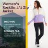 MARMOT Women’s Rocklin 1/2 Zip Jacket – Classic, Warm, Lightweight 100-Weight Fleece Layer(Papyrus/Paisley Purple)