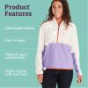 MARMOT Women’s Rocklin 1/2 Zip Jacket – Classic, Warm, Lightweight 100-Weight Fleece Layer(Papyrus/Paisley Purple)