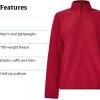 MARMOT Women’s Rocklin 1/2 Zip Jacket – Classic, Warm, Lightweight 100-Weight Fleece Layer(Red Mulberry)