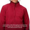 MARMOT Women’s Rocklin 1/2 Zip Jacket – Classic, Warm, Lightweight 100-Weight Fleece Layer(Red Mulberry)