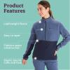 MARMOT Women’s Rocklin 1/2 Zip Jacket – Classic, Warm, Lightweight 100-Weight Fleece Layer(Storm/Arctic Navy)
