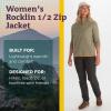 MARMOT Women’s Rocklin 1/2 Zip Jacket – Classic, Warm, Lightweight 100-Weight Fleece Layer(Vetiver)
