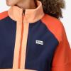 MARMOT womens Women’s Retro Rocklin 1/2 Fleece Jacket(Fresh Apricot/Arctic Navy/Ginger Blossom)