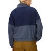 MARMOT womens Women’s Retro Rocklin 1/2 Fleece Jacket(Thunderhead/Arctic Navy)
