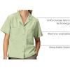 Marmot Womens Women’s Aerobora Short Sleeve Shirt(Agate Green Mini Bloom)
