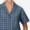 Marmot Womens Women’s Aerobora Short Sleeve Shirt(Thunderhead Windowpane)