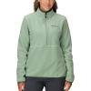 MARMOT Women’s Rocklin 1/2 Zip Jacket – Classic, Warm, Lightweight 100-Weight Fleece Layer(Agate Green)