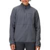 MARMOT Women’s Rocklin 1/2 Zip Jacket – Classic, Warm, Lightweight 100-Weight Fleece Layer(Steel Onyx)