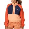 MARMOT womens Women’s Retro Rocklin 1/2 Fleece Jacket(Fresh Apricot/Arctic Navy/Ginger Blossom)