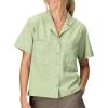 Marmot Womens Women’s Aerobora Short Sleeve Shirt(Agate Green Mini Bloom)