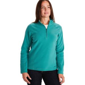MARMOT Women’s Rocklin 1/2 Zip Jacket – Classic, Warm, Lightweight 100-Weight Fleece Layer(Deep Jungle)