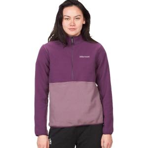 MARMOT Women’s Rocklin 1/2 Zip Jacket – Classic, Warm, Lightweight 100-Weight Fleece Layer(Purple Fig/Hazy Purple)