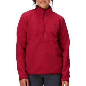 MARMOT Women’s Rocklin 1/2 Zip Jacket – Classic, Warm, Lightweight 100-Weight Fleece Layer(Red Mulberry)