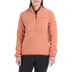 MARMOT Women’s Rocklin 1/2 Zip Jacket – Classic, Warm, Lightweight 100-Weight Fleece Layer(Sunburn)