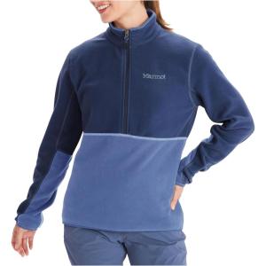 MARMOT Women’s Rocklin 1/2 Zip Jacket – Classic, Warm, Lightweight 100-Weight Fleece Layer(Twilight Blue/Blue Bonnet)