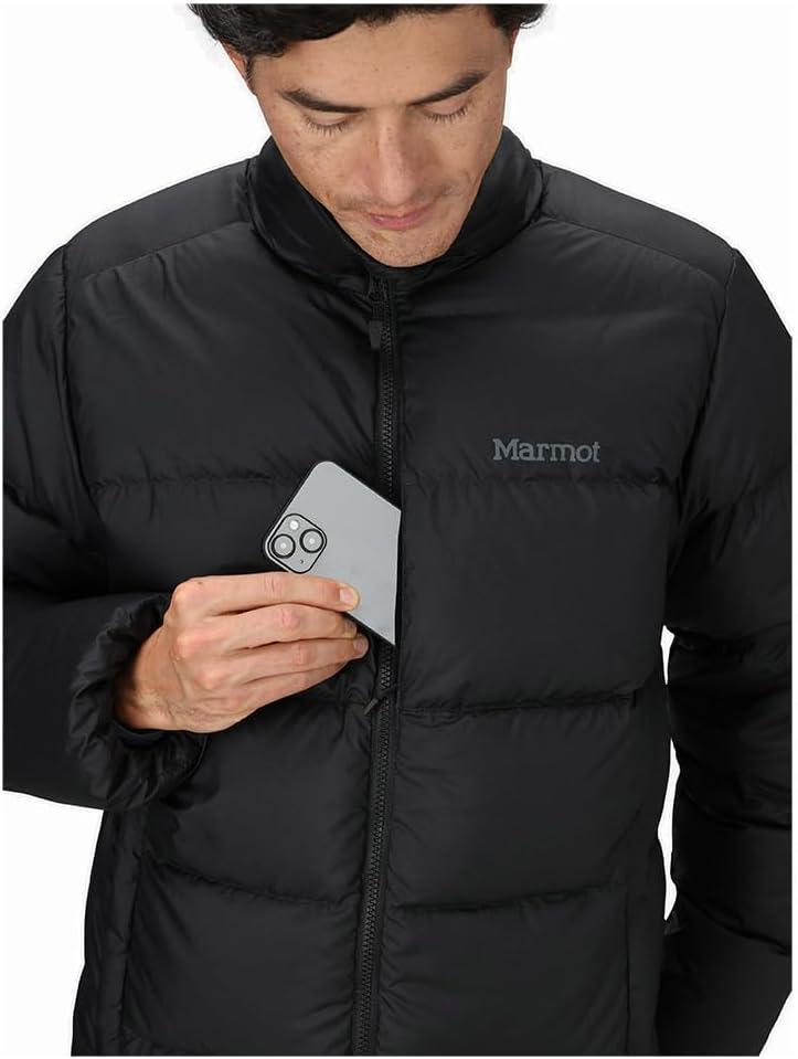 imageMARMOT Mens Guides Down Jacket Down Filled Water ResistantBlack