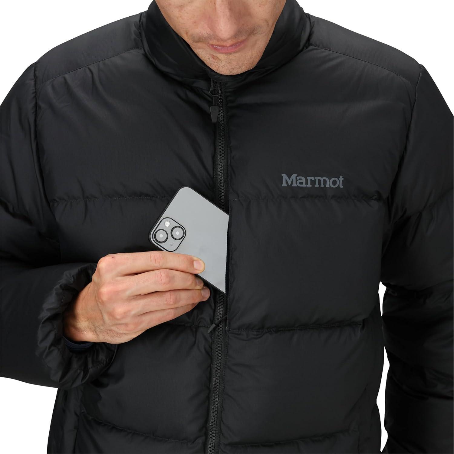 imageMARMOT Mens Guides Down Jacket Down Filled Water ResistantBlack