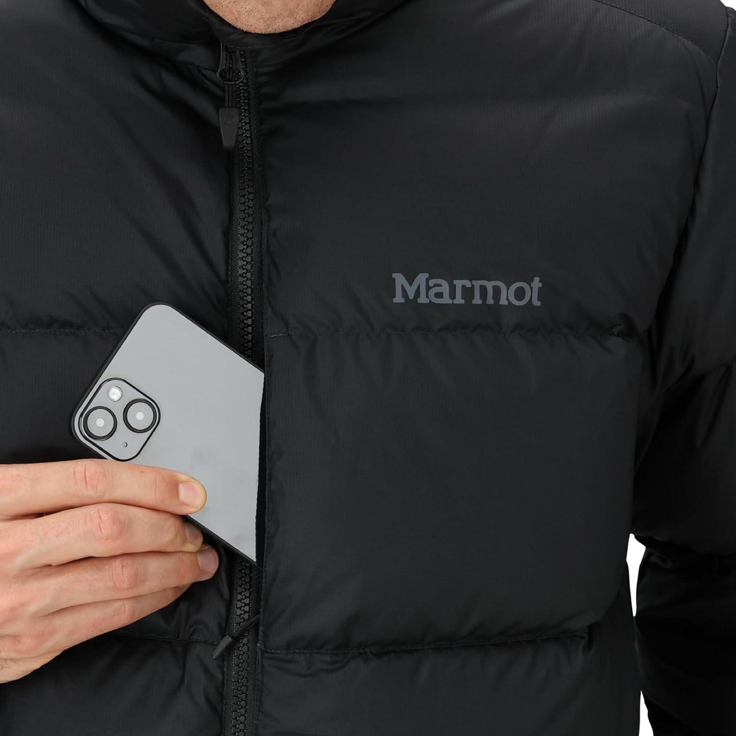 imageMARMOT Mens Guides Down Jacket Down Filled Water ResistantBlack