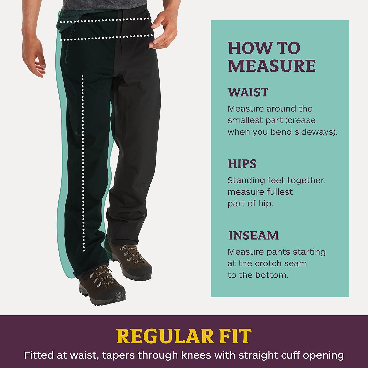 imageMarmot Mens GoreTEX Minimalist Rain Pant Packable Breathable Durable Wind ampamp Water ProtectionBlack