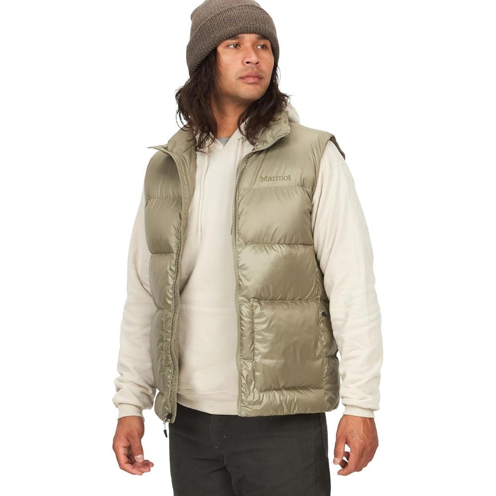 imageMARMOT Mens Guides Down Vest 700Fill Insulated WaterResistant Lightweight PufferVetiver