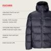 MARMOT Men’s Guides Down Hoody – Down Filled, Water Resistant, Puffer Jacket with Hood, Dark Steel, Large