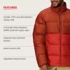 MARMOT Men’s Guides Down Jacket, Down Filled, Water Resistant(Pecan/Sumac)