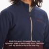 MARMOT Men’s Rocklin 1/2 Zip Jacket – Classic, Warm, Lightweight 100-Weight Fleece Layer(Arctic Navy/Port Royal)