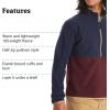 MARMOT Men’s Rocklin 1/2 Zip Jacket – Classic, Warm, Lightweight 100-Weight Fleece Layer(Arctic Navy/Port Royal)