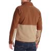 MARMOT Men’s Rocklin 1/2 Zip Jacket – Classic, Warm, Lightweight 100-Weight Fleece Layer(Auburn/Light Oak)