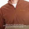 MARMOT Men’s Rocklin 1/2 Zip Jacket – Classic, Warm, Lightweight 100-Weight Fleece Layer(Auburn/Light Oak)