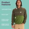 MARMOT Men’s Rocklin 1/2 Zip Jacket – Classic, Warm, Lightweight 100-Weight Fleece Layer(Nori/Foliage)