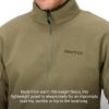 MARMOT Men’s Rocklin 1/2 Zip Jacket – Classic, Warm, Lightweight 100-Weight Fleece Layer(Olive Grove)
