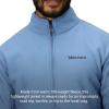 MARMOT Men’s Rocklin 1/2 Zip Jacket – Classic, Warm, Lightweight 100-Weight Fleece Layer(Rain Cloud)