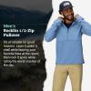 MARMOT Men’s Rocklin 1/2 Zip Jacket – Classic, Warm, Lightweight 100-Weight Fleece Layer(Rain Cloud)