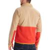 MARMOT Men’s Rocklin 1/2 Zip Jacket – Classic, Warm, Lightweight 100-Weight Fleece Layer(Shetland/Cairo)