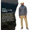 MARMOT Men’s Rocklin 1/2 Zip Jacket – Classic, Warm, Lightweight 100-Weight Fleece Layer(Steel Onyx)