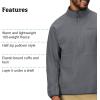 MARMOT Men’s Rocklin 1/2 Zip Jacket – Classic, Warm, Lightweight 100-Weight Fleece Layer(Steel Onyx)