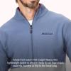 MARMOT Men’s Rocklin 1/2 Zip Jacket – Classic, Warm, Lightweight 100-Weight Fleece Layer(Storm/Sleet)