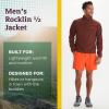 MARMOT Men’s Rocklin 1/2 Zip Jacket – Classic, Warm, Lightweight 100-Weight Fleece Layer(Whiskey Brown)